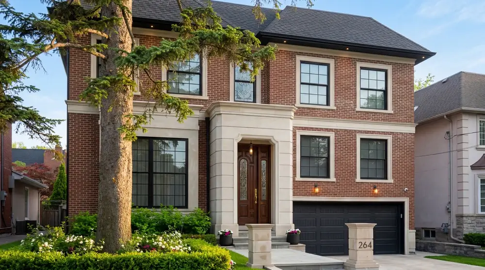 Modern residential glazing detail with high-performance glass